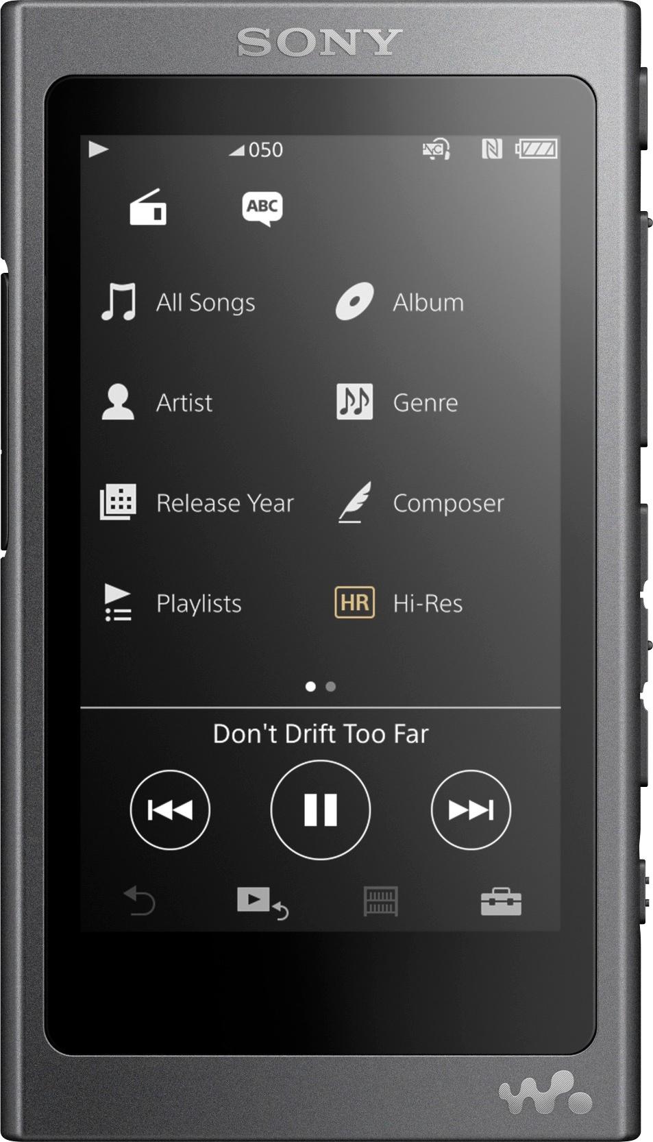 Best Buy: Sony Walkman NW-A35 Hi-Res 16GB* MP3 Player Charcoal