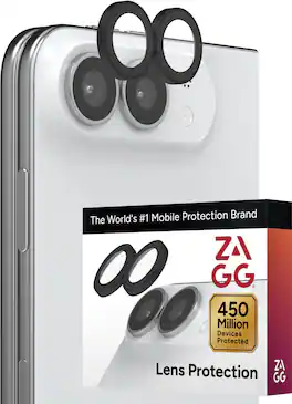 ZAGG - Glass Elite Anti-Reflective Lens Protection for Apple iPhone Duo - Black