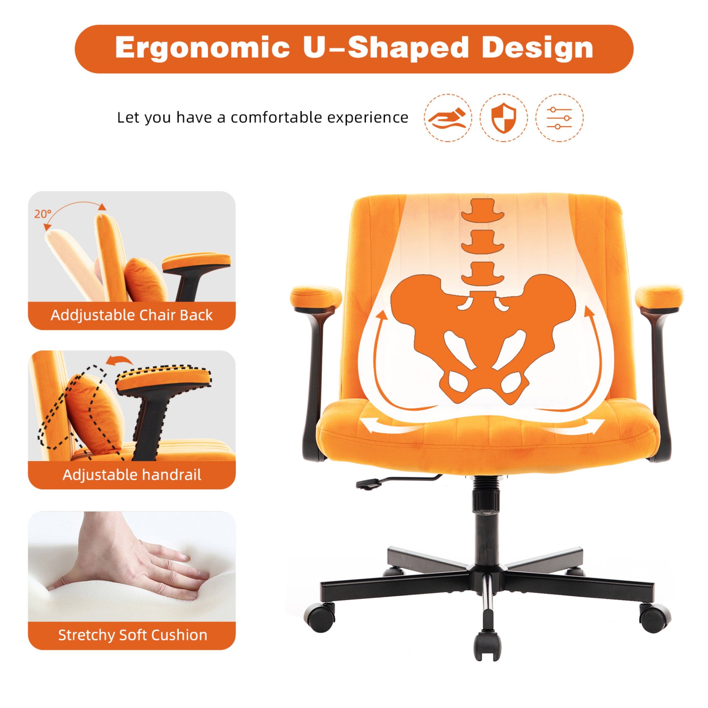 Ergonomic U-Shaped Design  
Let you have a comfortable experience  

- Adjustable Chair Back  
- Adjustable handrail  
- Stretchy Soft Cushion