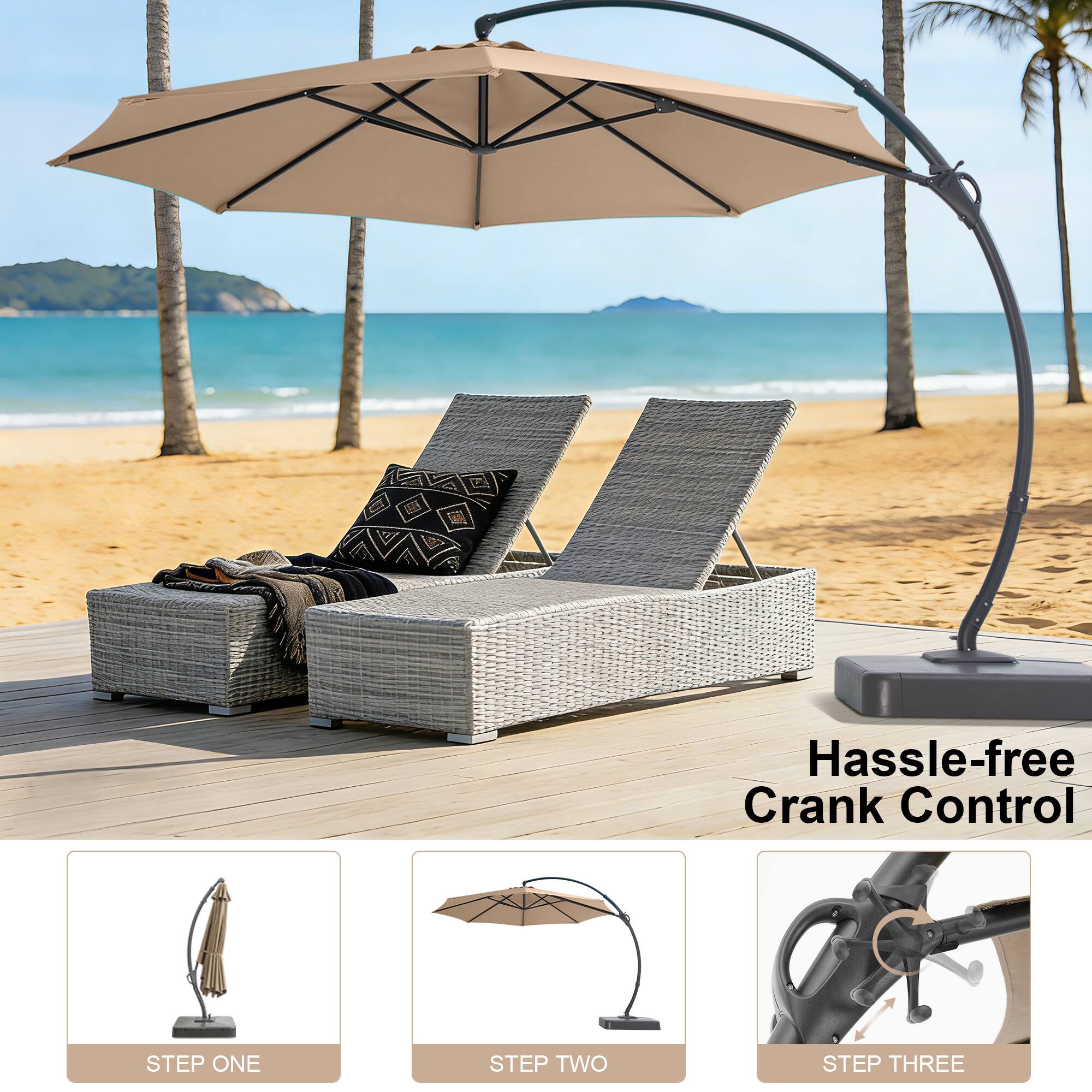 Hassle-free Crank Control

STEP ONE

STEP TWO

STEP THREE