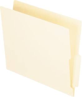 Pendaflex - Recycled End Tab File Folder, Straight Cut, Letter Size, 100/Box (H114D) - Manila