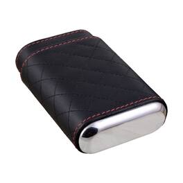 Prestige - Drexel Diamond Stitch Case (Black) - Black Leather Finish