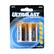 Front. UltraLast - Alkaline C Batteries (2-Pack) - Silver/gold.