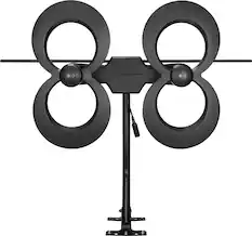 Front. Antennas Direct - ClearStream 4MAX Indoor/Outdoor UHF/VHF HDTV Antenna - Black.