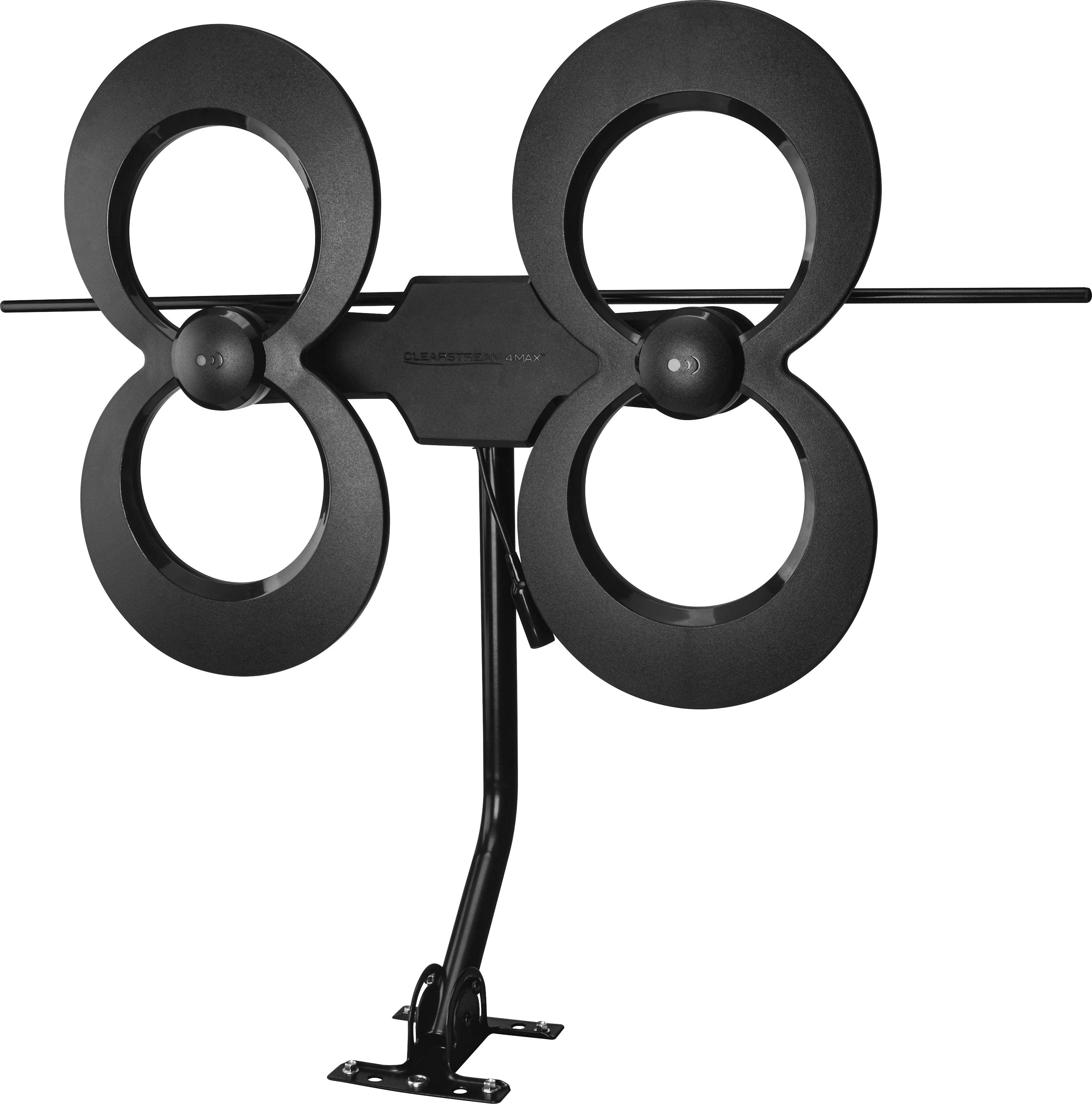 Alt View 13. Antennas Direct - ClearStream 4MAX Indoor/Outdoor UHF/VHF HDTV Antenna - Black.