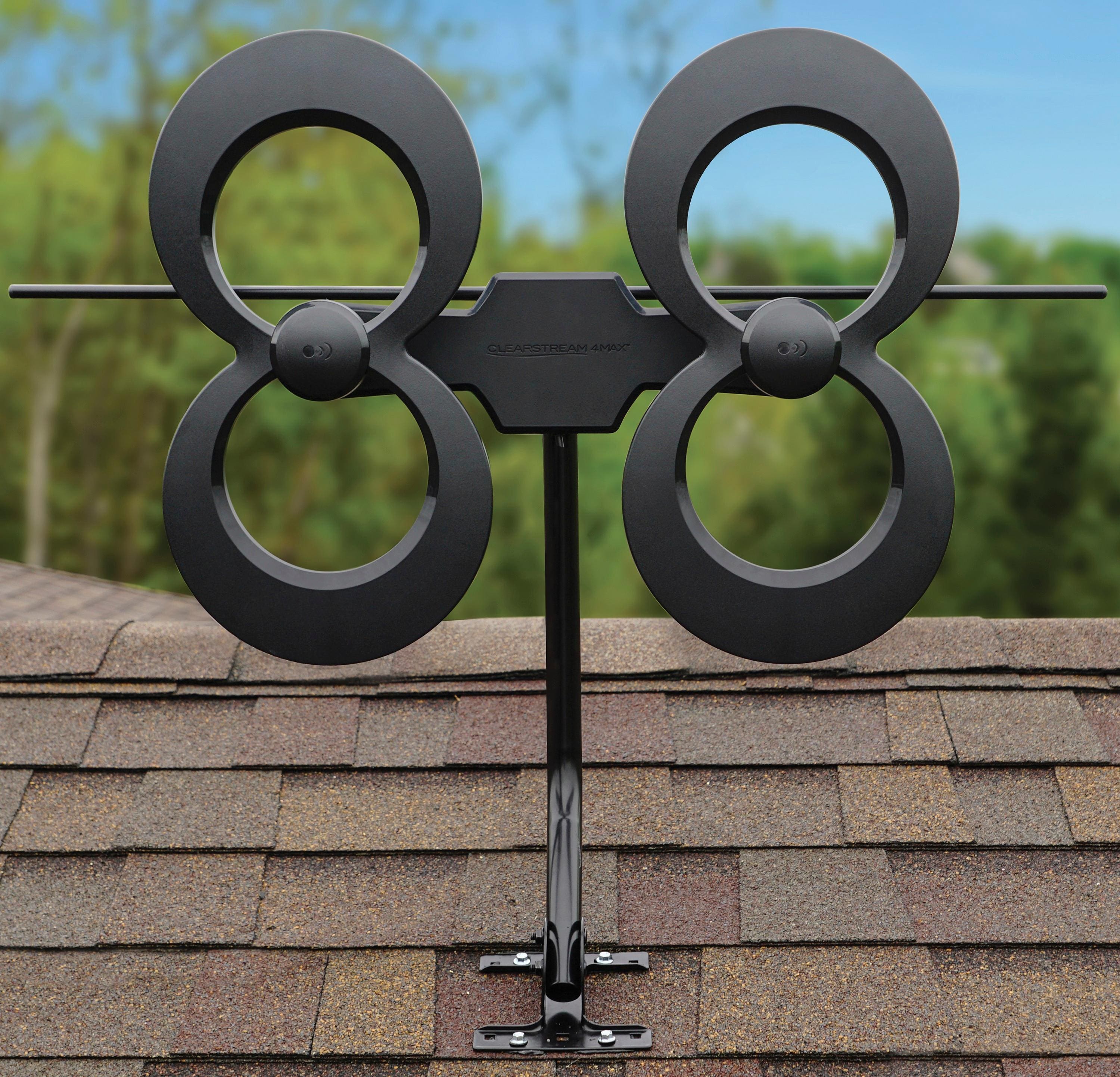 Alt View 15. Antennas Direct - ClearStream 4MAX Indoor/Outdoor UHF/VHF HDTV Antenna - Black.