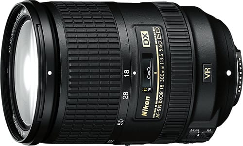 Best Buy: Nikon AF-S DX NIKKOR 18-300mm f/3.5-5.6G ED VR Standard Zoom Lens  Black 2196