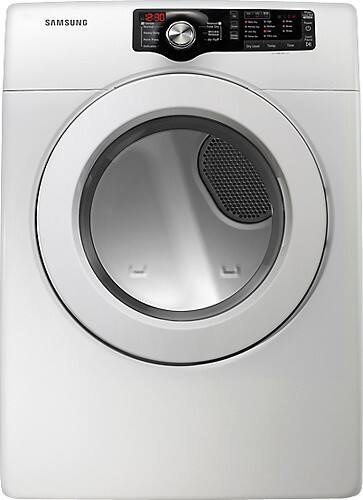 Samsung - 7.3 Cu. Ft. 7-Cycle Gas Dryer - White-Front_Standard