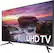 Left. Samsung - 58" Class - LED - MU6100 Series - 2160p - Smart - 4K Ultra HD TV with HDR - Black.