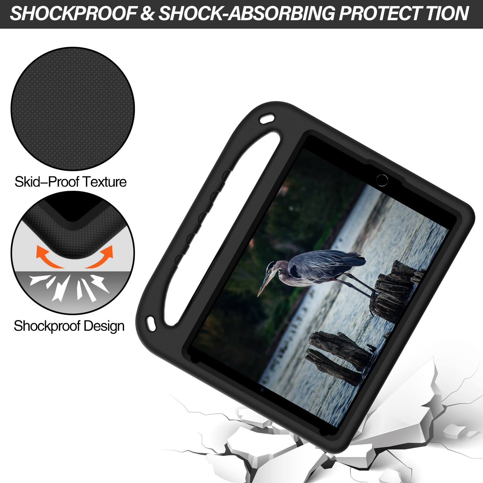 SHOCKPROOF & SHOCK-ABSORBING PROTECTION

Skid-Proof Texture

Shockproof Design