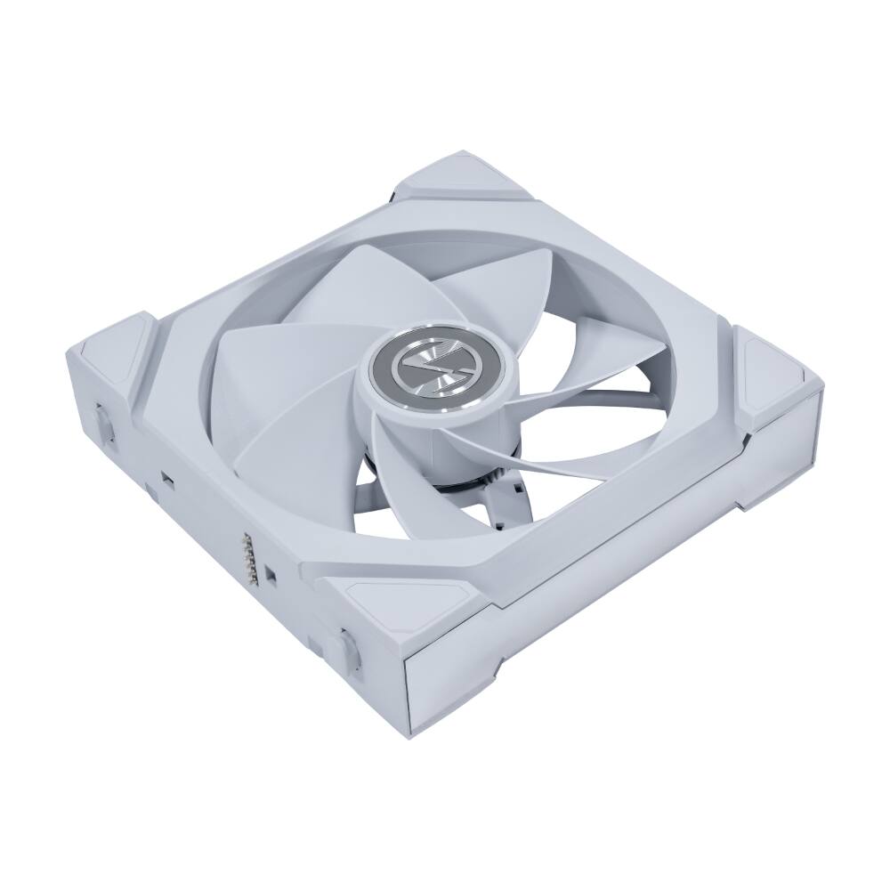 Back. Lian Li - UNI FAN SL Flex 120mm Reverse Blade ARGB Fan, Single Pack, Controller Not Included - White (12RSL1F1W) - White.