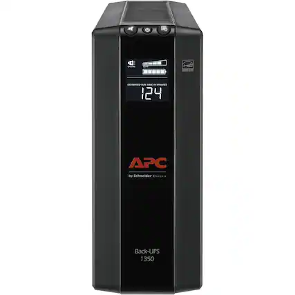 Front. APC - Back-UPS Pro 1350VA Battery Back-Up System.