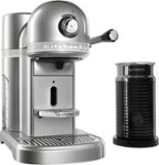 Front Zoom. KitchenAid - KES0504SR Nespresso Espresso Maker/Coffee Maker/Milk Frother - Sugar pearl silver.