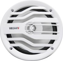 MB Quart - Nautic 6.5" 2-Way Marine Speakers with Composite Polypropylene Cones (Pair) - White - Front_Zoom