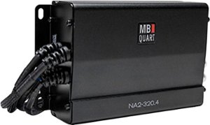 MB Quart - Powersports 320W Class D Digital Multichannel MOSFET Amplifier with Selectable Bass Boost - Black - Front_Zoom