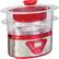 Angle. Hamilton Beach - 5.5-Quart Digital Steamer - Red.