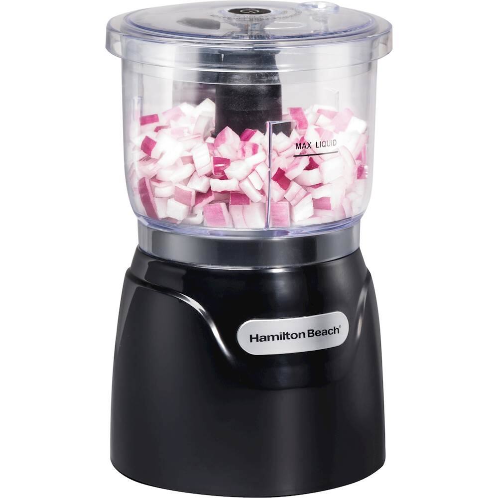 Alt View 11. Hamilton Beach - Stack & Press 3-Cup Food Chopper - Black.