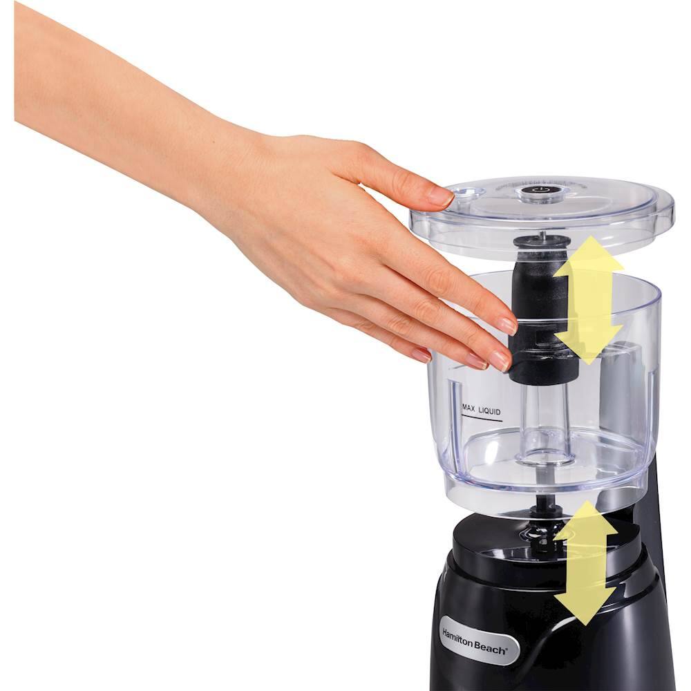 Alt View 12. Hamilton Beach - Stack & Press 3-Cup Food Chopper - Black.