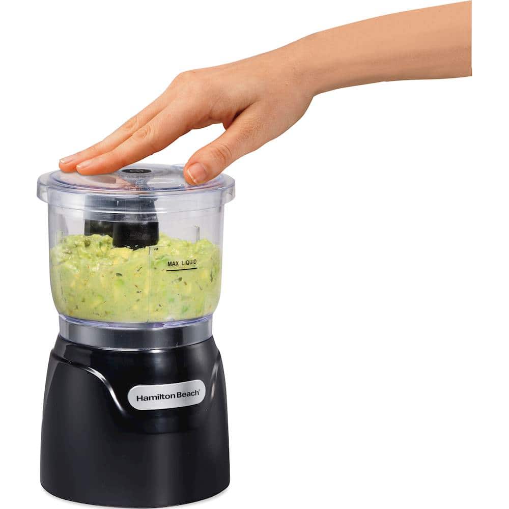 Alt View 13. Hamilton Beach - Stack & Press 3-Cup Food Chopper - Black.
