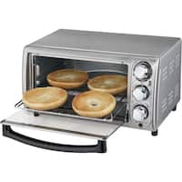 Hamilton Beach - 4-Slice Toaster Oven - Stainless steel - Angle_Zoom