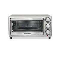 Hamilton Beach - 4-Slice Toaster Oven - Stainless Steel - Front_Zoom