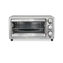 Hamilton Beach - 4-Slice Toaster Oven - Stainless Steel
