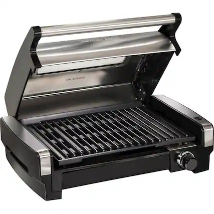 Angle. Hamilton Beach - Electric Grill - Black.
