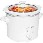 Angle Zoom. Proctor Silex - 1.5-Quart Slow Cooker - White.