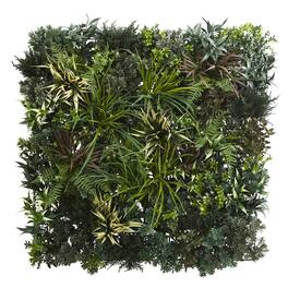 BreeBe - 3' x 3' Greens & Fern Wall Panel UV Resist (Indoor/Outdoor) - Multicolor 1