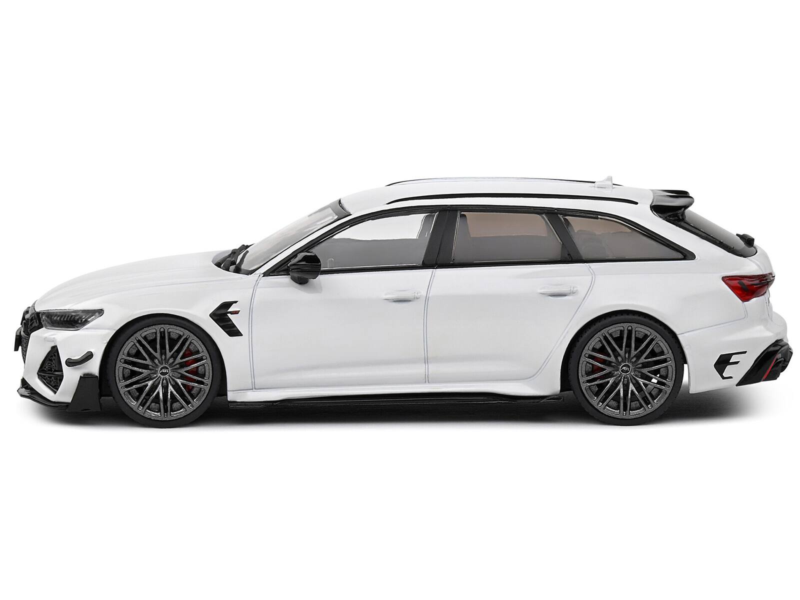 Angle. Solido - 2021 Audi ABT RS6-R Ibis White 1/43 Diecast Model Car by Solido - White.