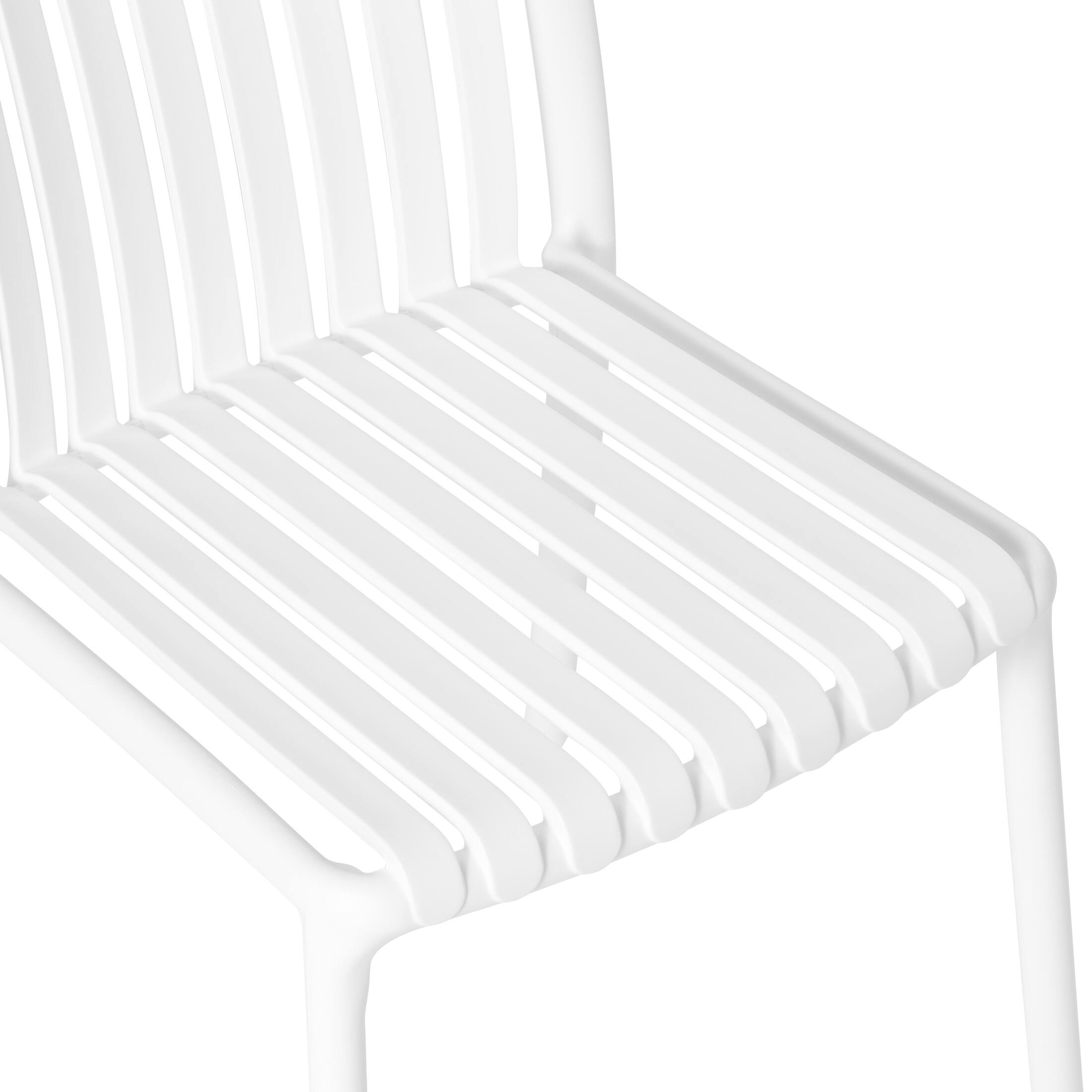 WestinTrends Playa Outdoor Stackable Polypropylene Plastic Dining Side ...
