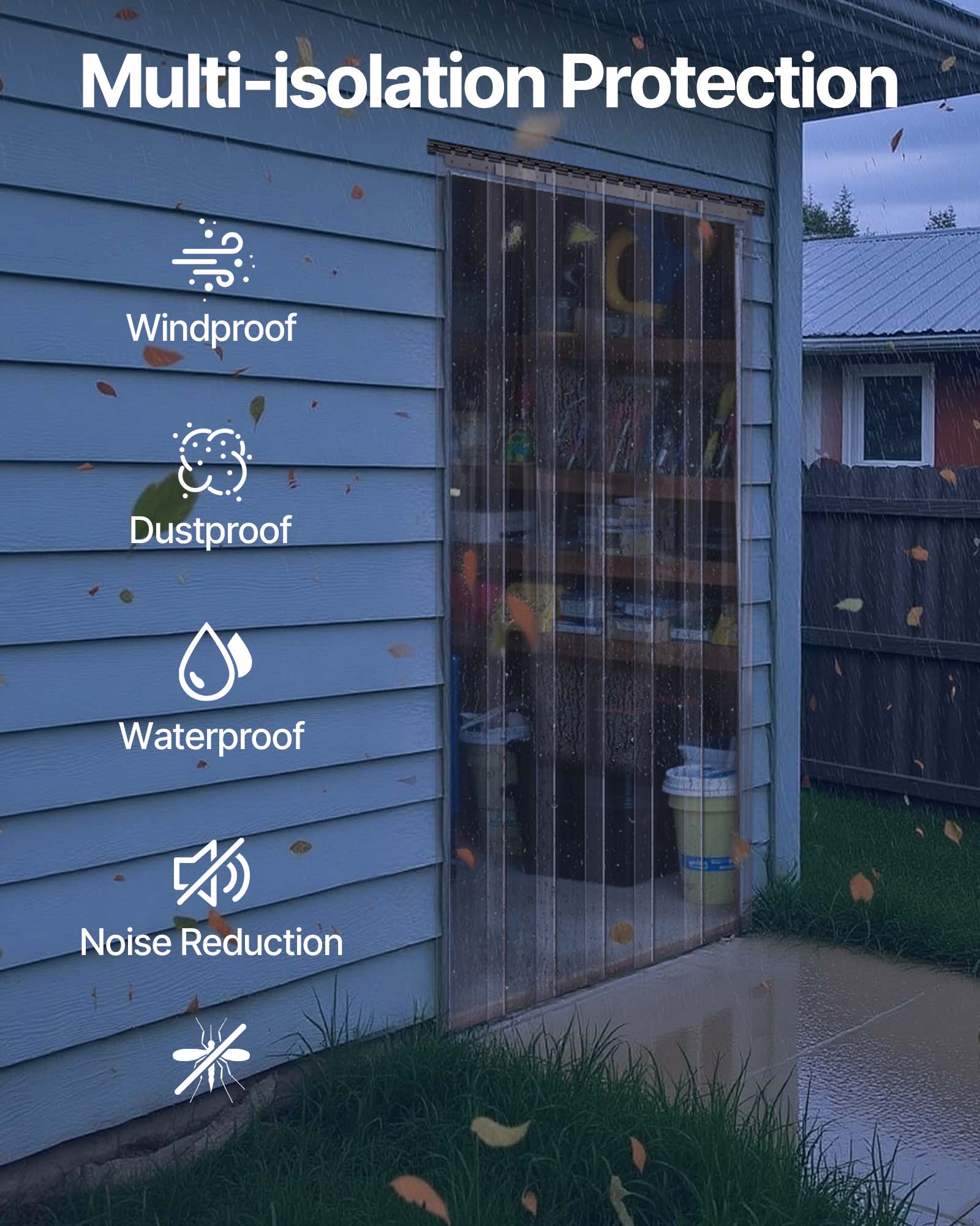 Multi-isolation Protection

- Windproof
- Dustproof
- Waterproof
- Noise Reduction