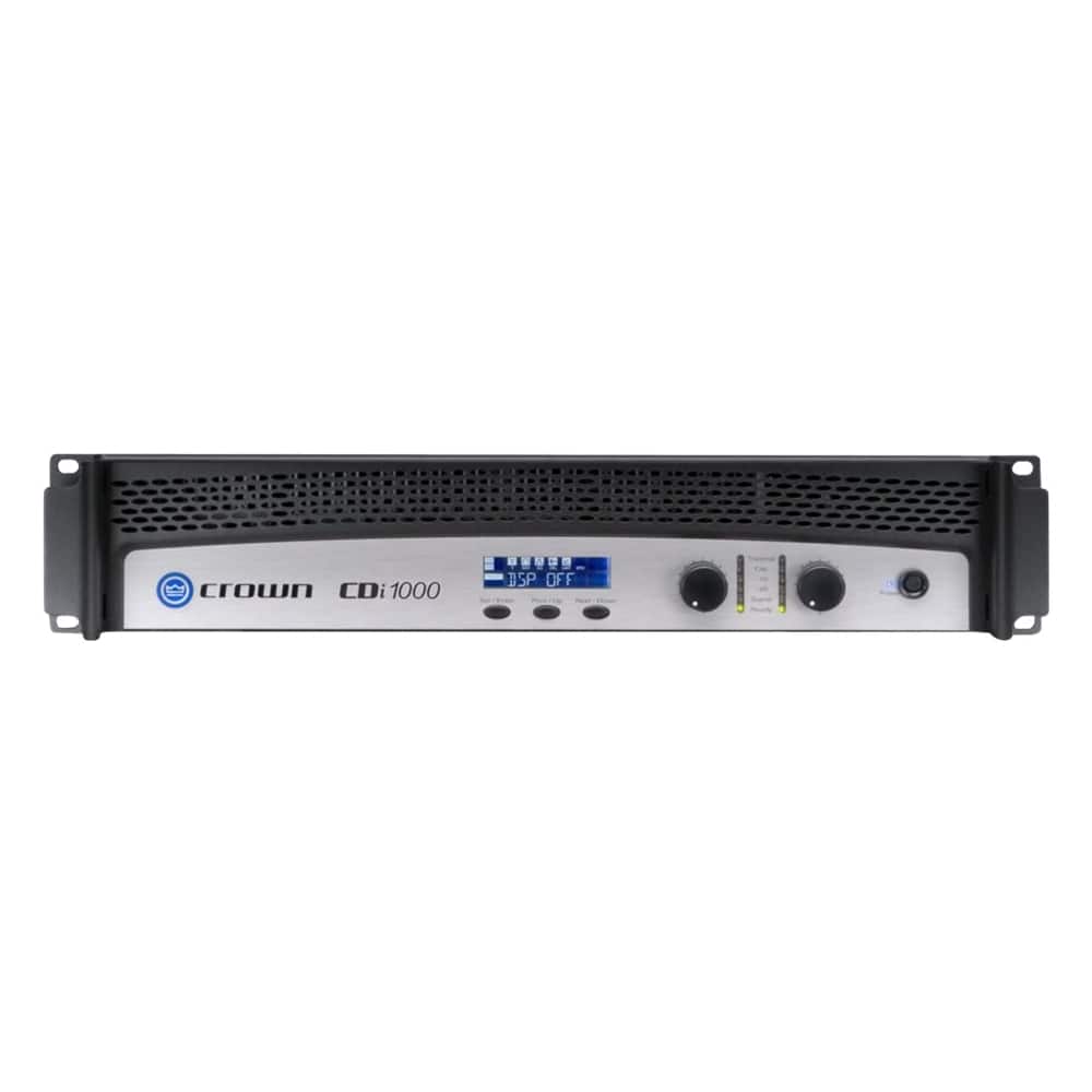 Front. Crown - CDi 1400W 2.0-Ch. Power Amplifier - Silver/Black.