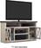 Alt View 11. Bell'O - Rustic Two Tone AV Stand for Most TVs up to 65" - White/Brown.