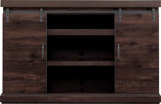 Bell O Barn Door Tv Stand For Most Tvs Up To 60 Weathered Pine