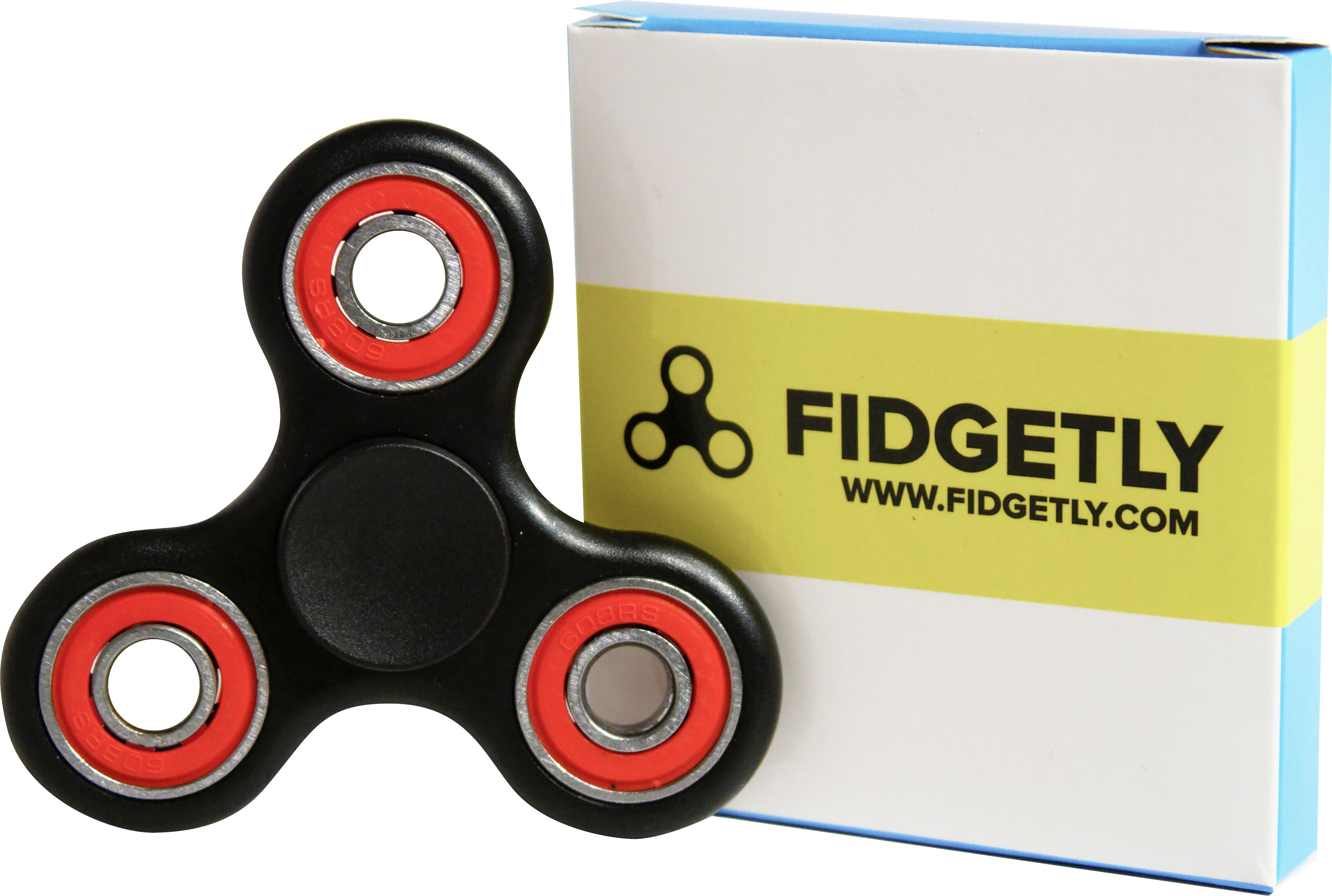 Best Fidgetly Fidget Spinner Toy Reducer Black/Red 5010
