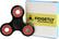 Angle. Fidgetly - Fidget Spinner Toy Stress Reducer - Black/Red.