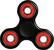 Front. Fidgetly - Fidget Spinner Toy Stress Reducer - Black/Red.