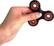 Left. Fidgetly - Fidget Spinner Toy Stress Reducer - Black/Red.