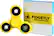 Angle. Fidgetly - Fidget Spinner Toy Stress Reducer - Yellow/Black.
