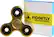 Angle. Fidgetly - Fidget Spinner Toy Stress Reducer - Gold/Black.