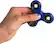 Angle. Fidgetly - Fidget Spinner Toy Stress Reducer - Blue/Black.
