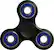 Front. Fidgetly - Fidget Spinner Toy Stress Reducer - Black/Blue.