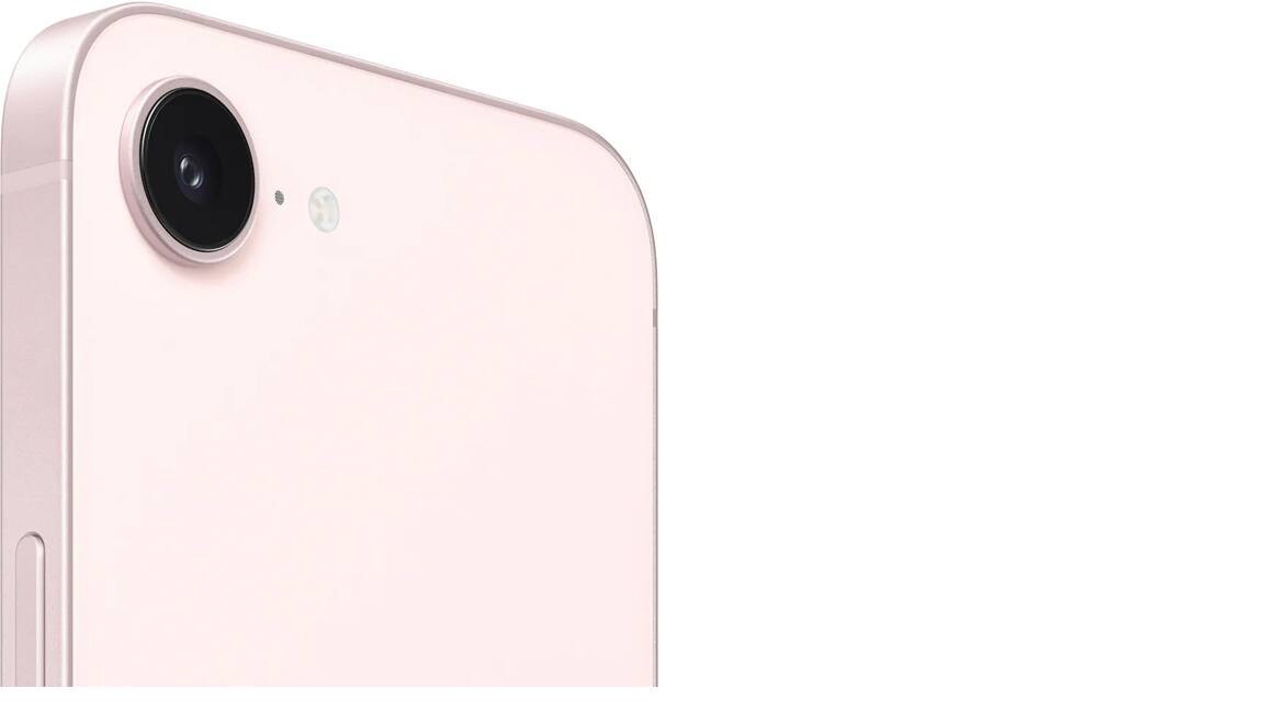 Angle. Apple - Refurbished Excellent iPhone 17e 5G 256GB (Unlocked) - Soft Pink.