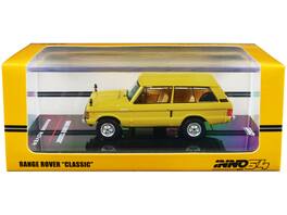 Land Rover "Classic" RHD (Right Hand Drive) Sanglow 1/64 Diecast Model Car by Inno Models - Yellow
