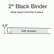 2" Black Binder
Keep paper securely in place
2.3"
540 sheets