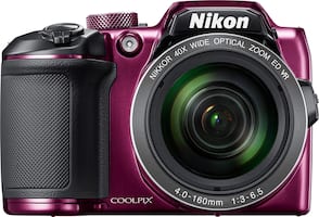 Nikon - Refurbished Coolpix B500 16.0-Megapixel Digital Camera - Plum - Front_Zoom