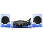 Front Zoom. Victrola - Bluetooth Stereo Turntable - Blue.
