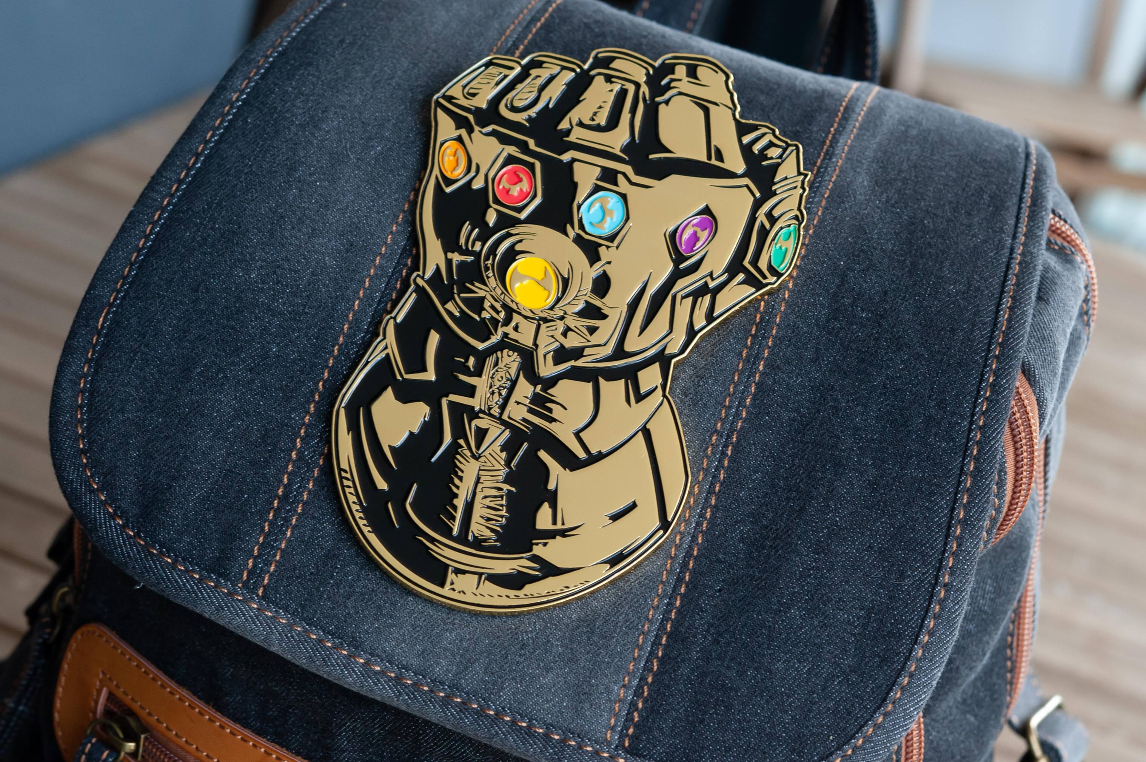 Alt View 2. Marvel - Marvel Avengers: Endgame Infinity Gauntlet Pin | Huge Oversize Pin | 6 Inches - Gold.