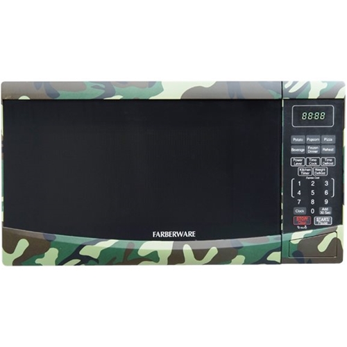 Farberware Compact Countertop Microwave Oven, 0.9 cu. ft., 900 Watts with  Safety Lock